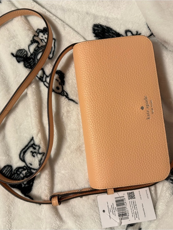 kate spade | Bags | Kate Spade Pebbled Leather Crossbody In Peach ...